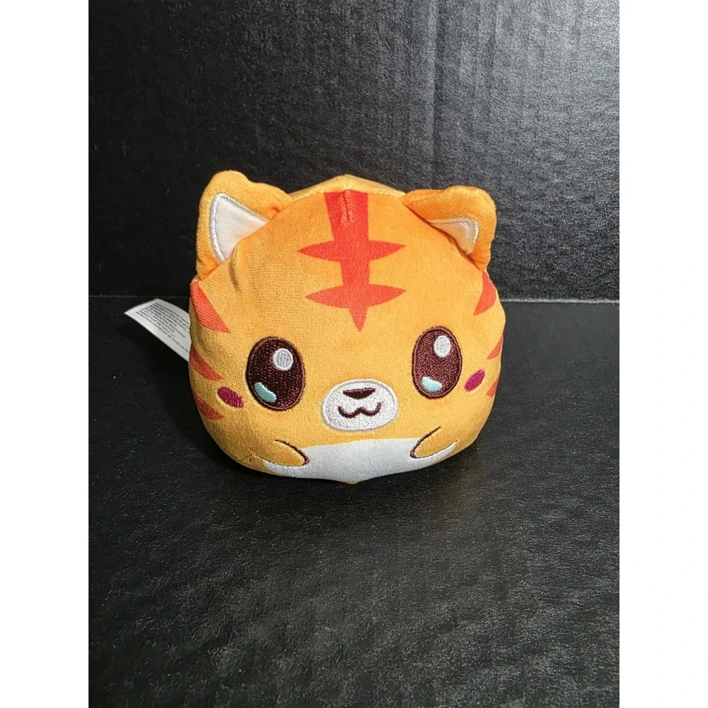 TeeTurtle TABBY CAT Orange‎ Happy Kitty, Blue Icy Mad Cat Transforming Plush